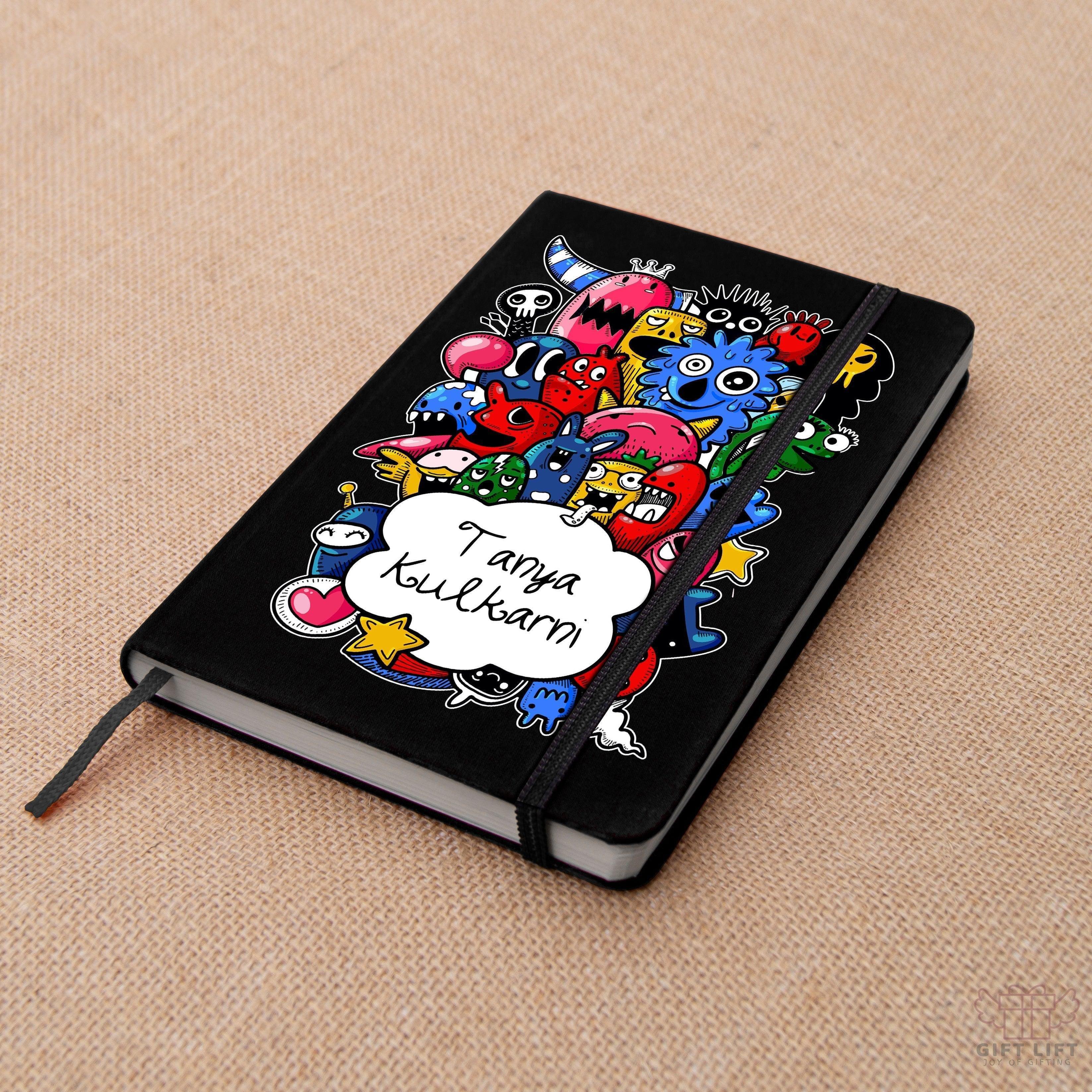 Personalized Doodle Art Notebook - Set of 2