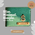 Customized Emerald Green Wallet For Men