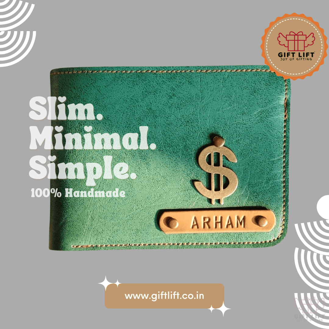 Customized Emerald Green Wallet For Men