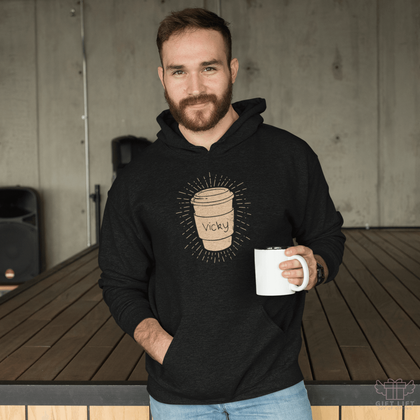 Personalized Hoodie  - Coffee Tumbler Art Unisex Graphic Hoodie