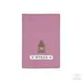Personalized Light Purple Textured Passport Cover