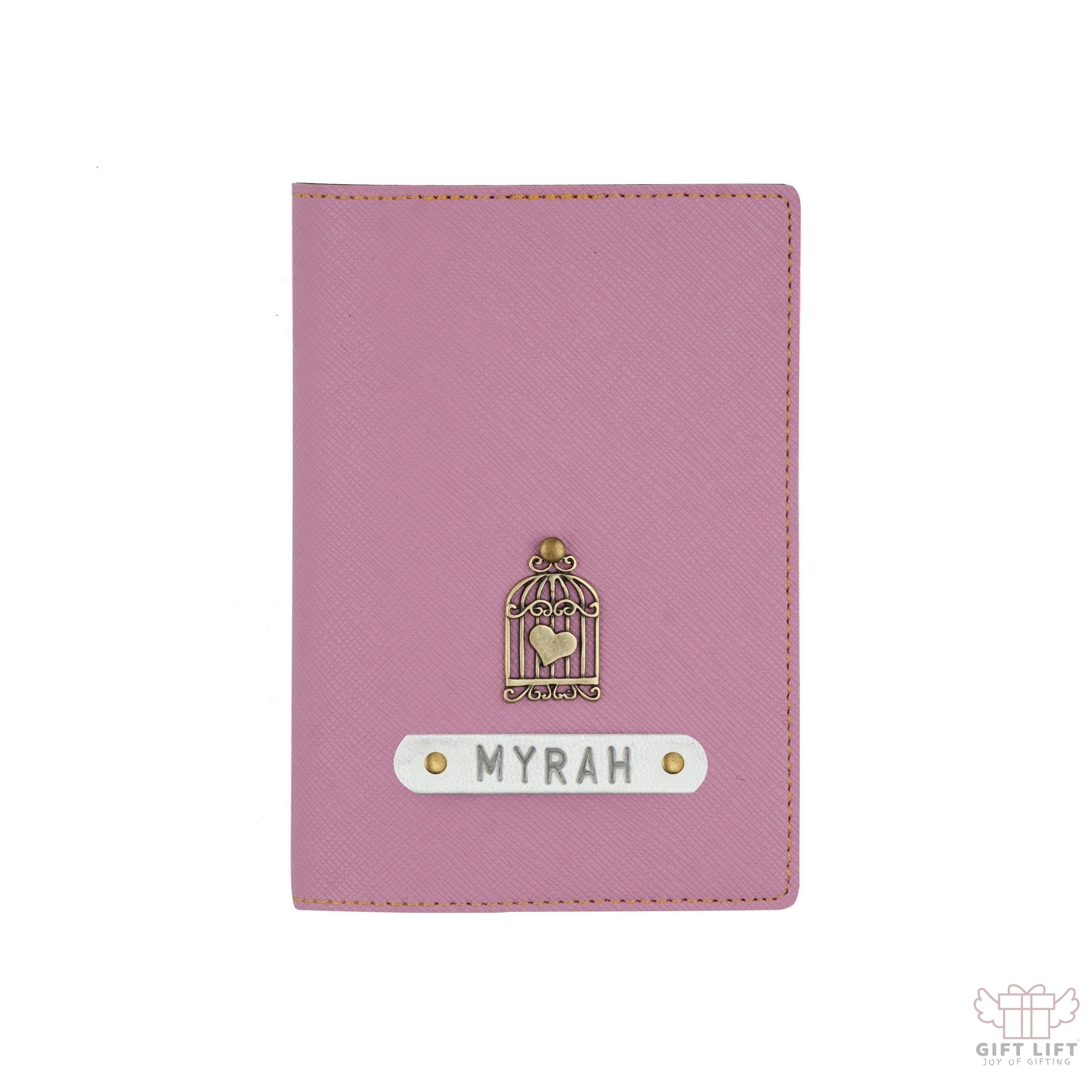 Personalized Light Purple Textured Passport Cover