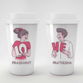 Uniquely Personalized  LOVE Couple Romantic Tumbler - Set of 2 - Gift Lift