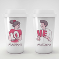 Personalized  LOVE Couple Romantic Tumbler - Set of 2