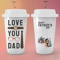 Personalized Love You Dad Art Tumbler
