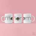 Personalized Love You Mom Photo Art Coffee Mug