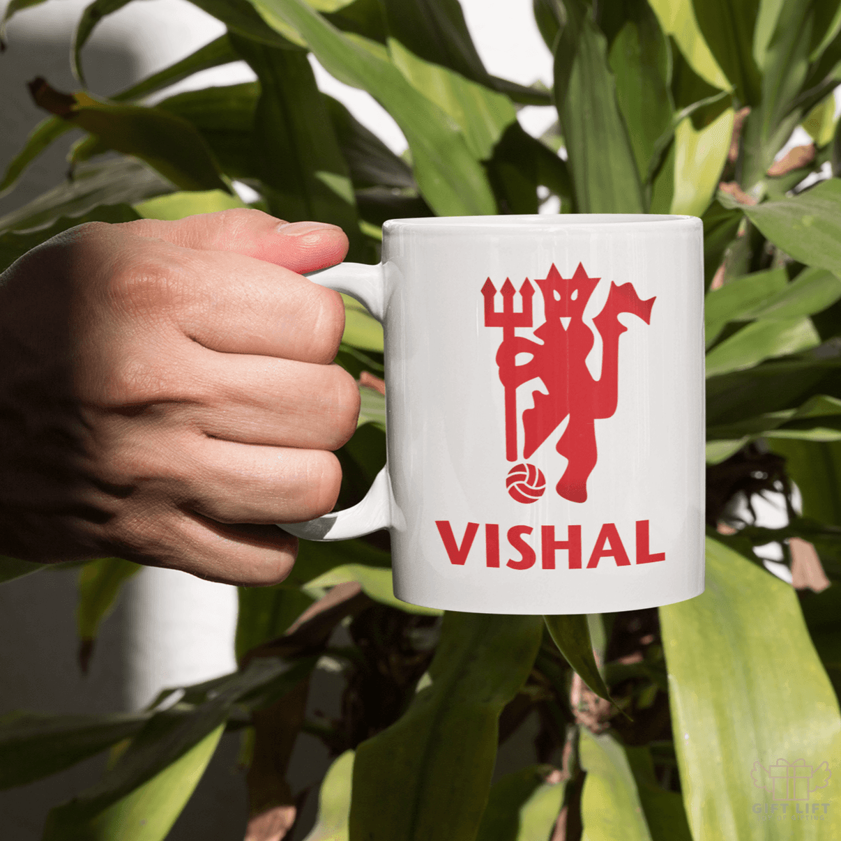 Personalized Manchester FC Red Devil Fan Coffee Mug