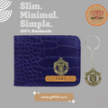Uniquely Personalized Mens Wallet - Football Charms (Free Keychain) - www.giftlift.in