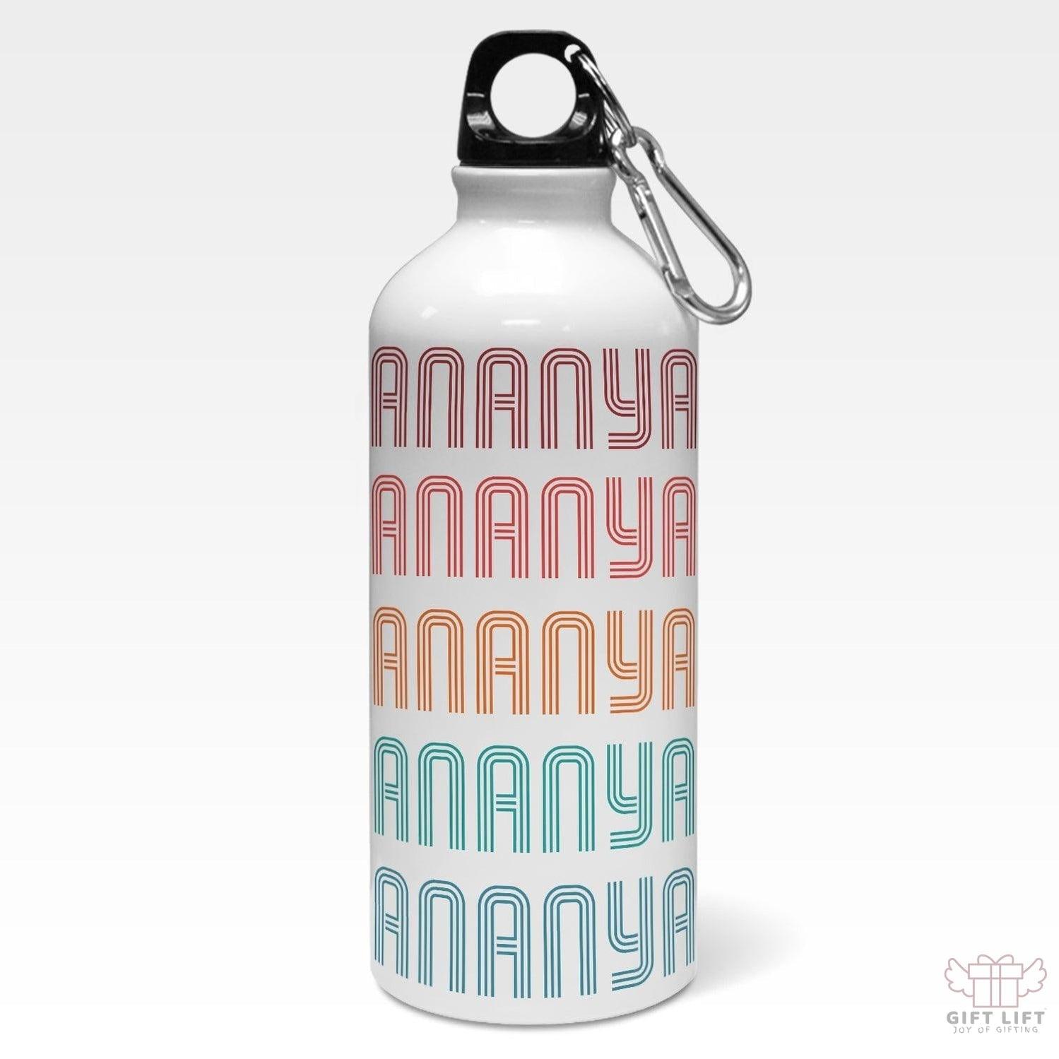 Personalized Multicolour Name Sipper Bottle