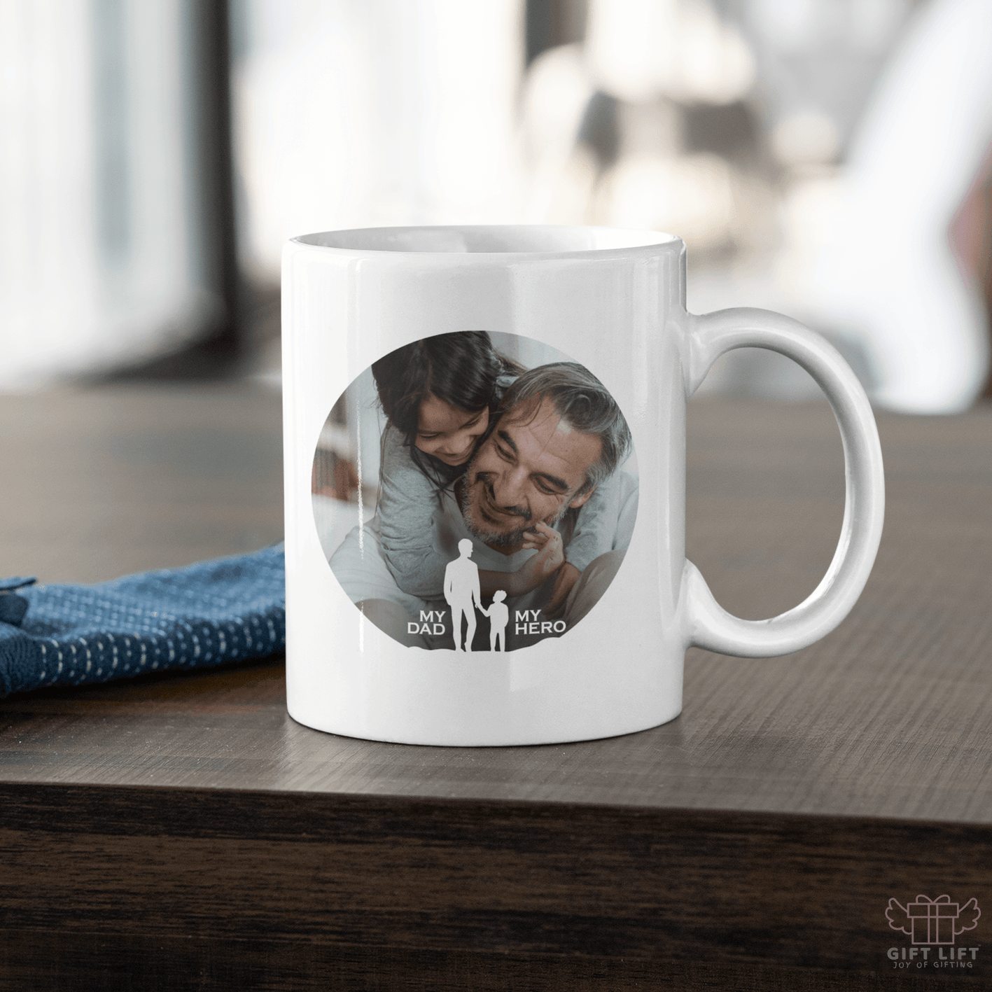 Personalized MY Dad My Hero Art Coffee Mug