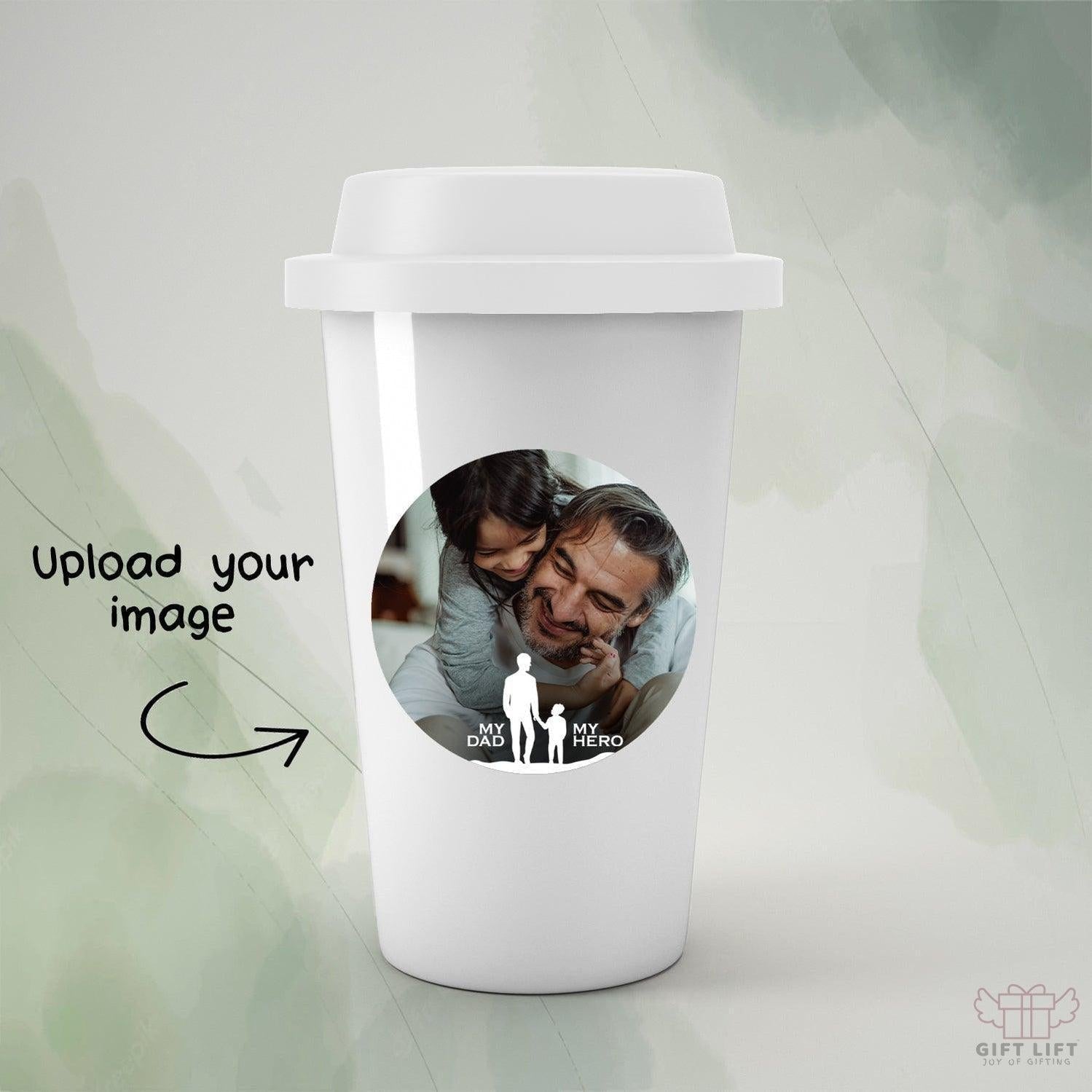 Personalized My Dad My Hero Art Tumbler