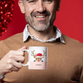 Personalized Name Reindeer Xmas Coffee Mug