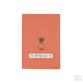Personalized Peach Textured Passport Cover