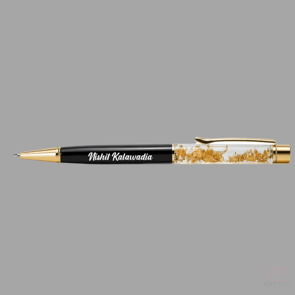 Personalized Pen -Golden Crystal - www.giftlift.in