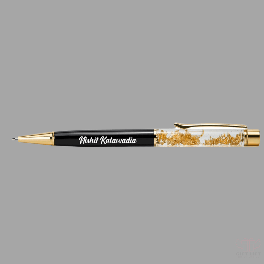 Personalized Pen -Golden Crystal - www.giftlift.in