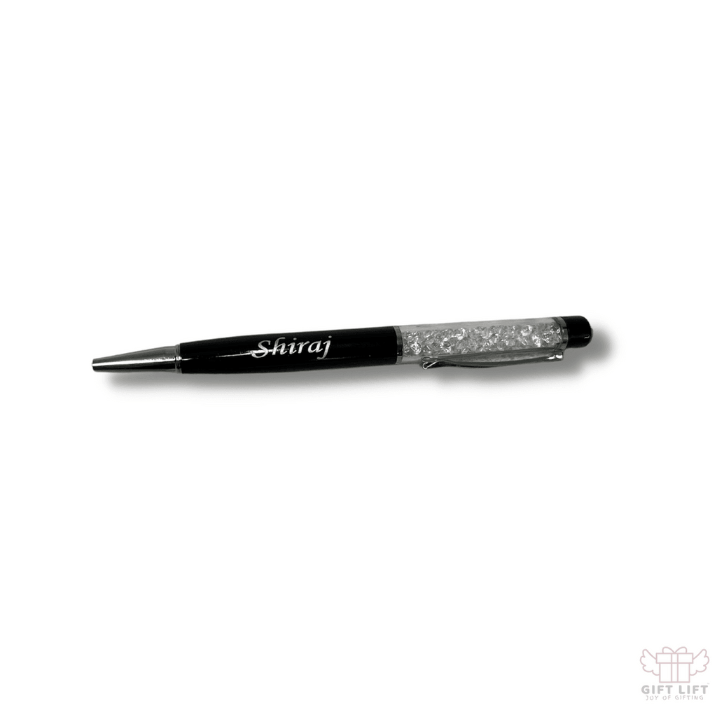 Personalized Pen -Silver Crystal