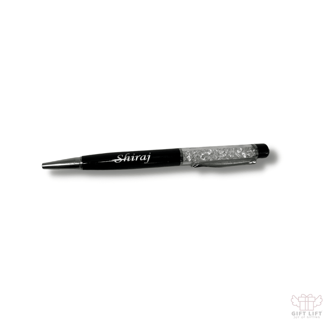 Personalized Pen -Silver Crystal
