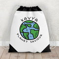 Personalized Planet Saviour Art Drawstring Bag
