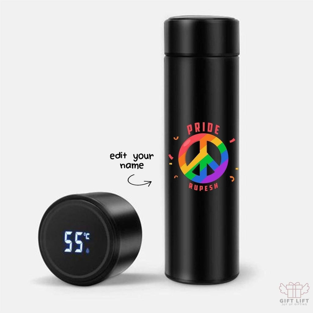 Personalized Pride & Peace Art Temperature Bottle (Hot & Cold Vacuum Flask)