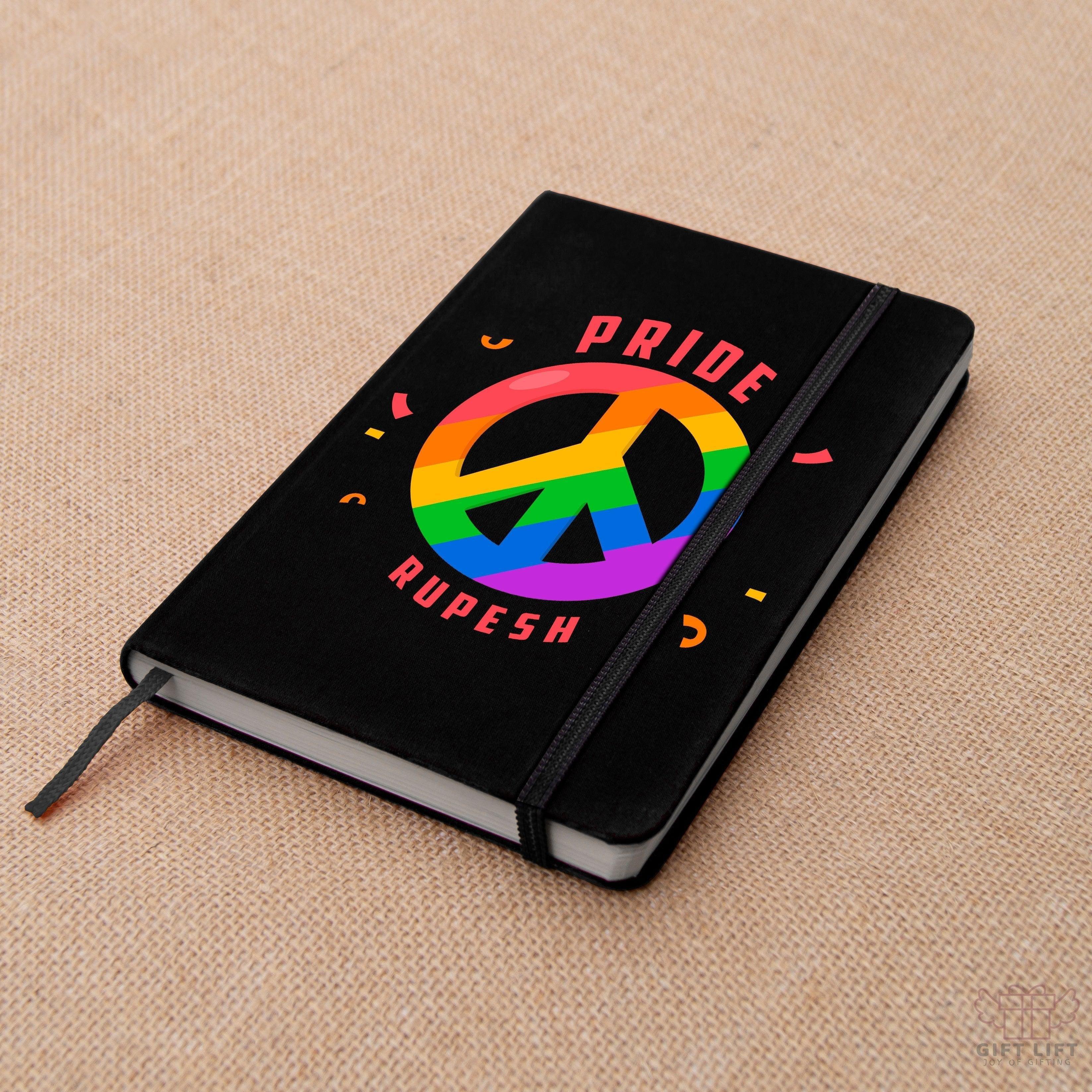Personalized Pride Peace Art Notebook - Set of 2