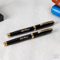 Personalized Rollerball Pens Black And Gold (Set of 2)
