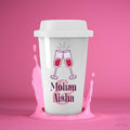 Personalized Romantic Wine Art Tumbler