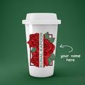 Personalized Rose Art Tumbler