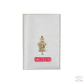 Personalized Silver Textured Passport Cover