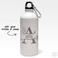 Personalized Split Letters With Leaves Sipper Bottle