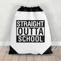 Personalized Straight Outta Art Drawstring Bag