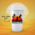 Personalized Sunset Couple Name Tumbler