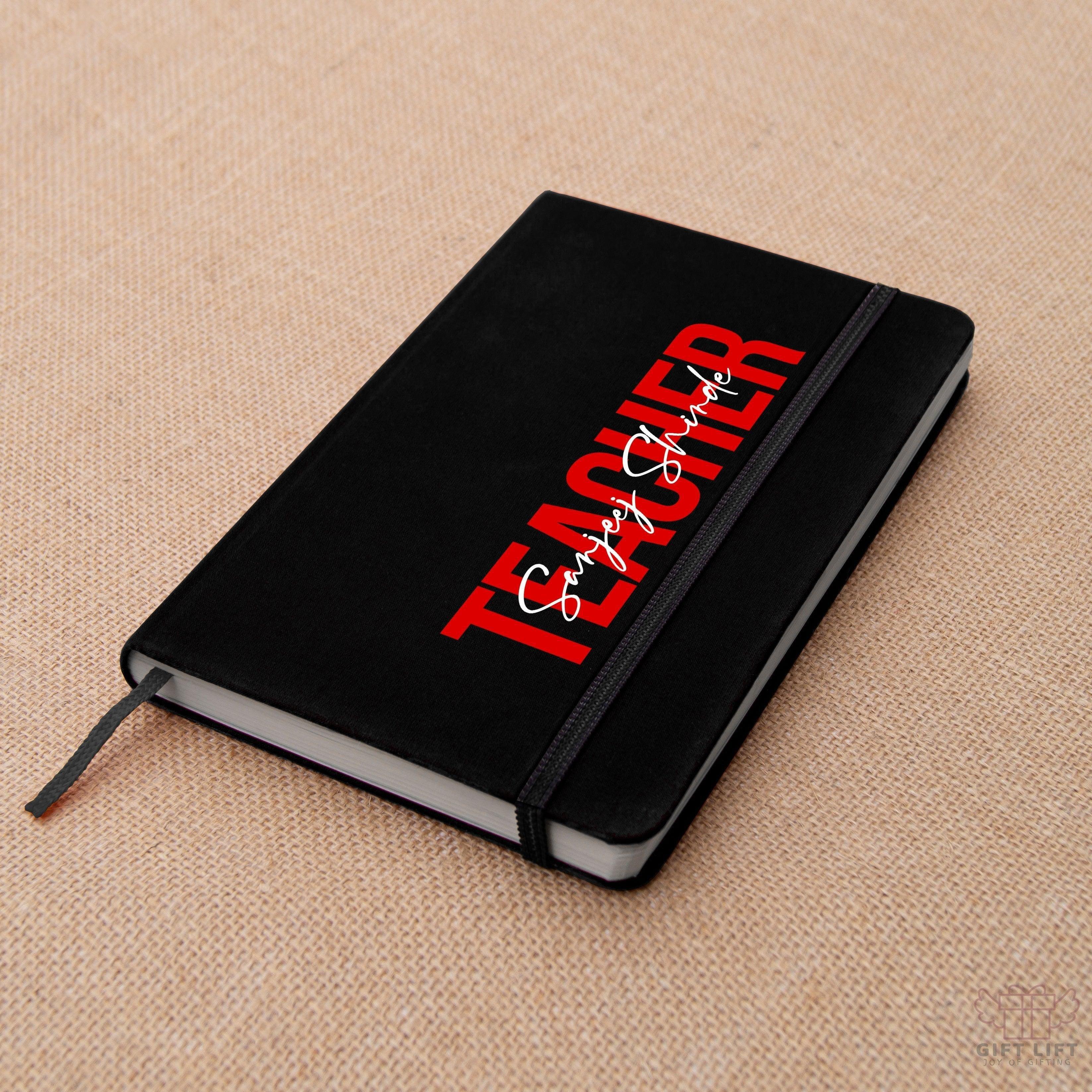 Personalized Teacher Typo Art Notebook - Set of 2