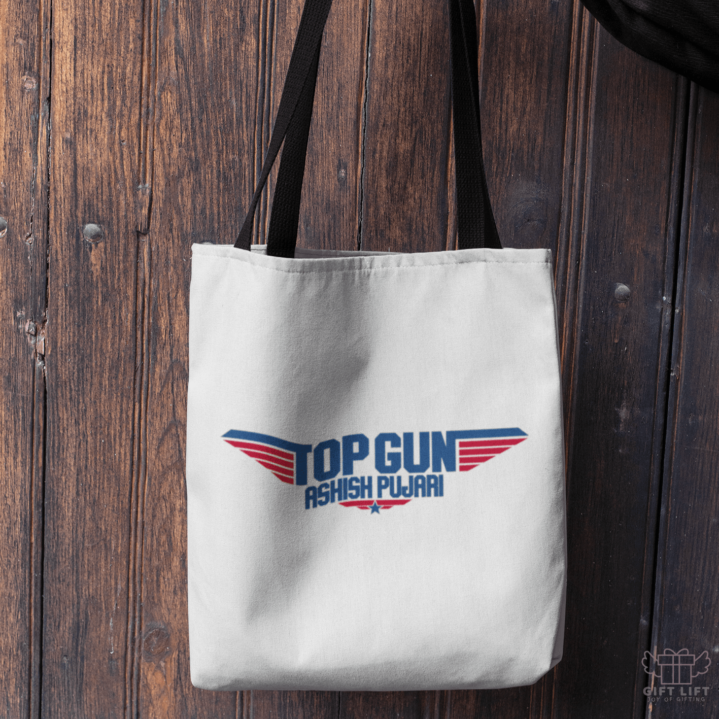 Personalized Top Gun Art Tote Bag