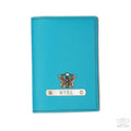 Personalized Turquoise Textured Passport Cover