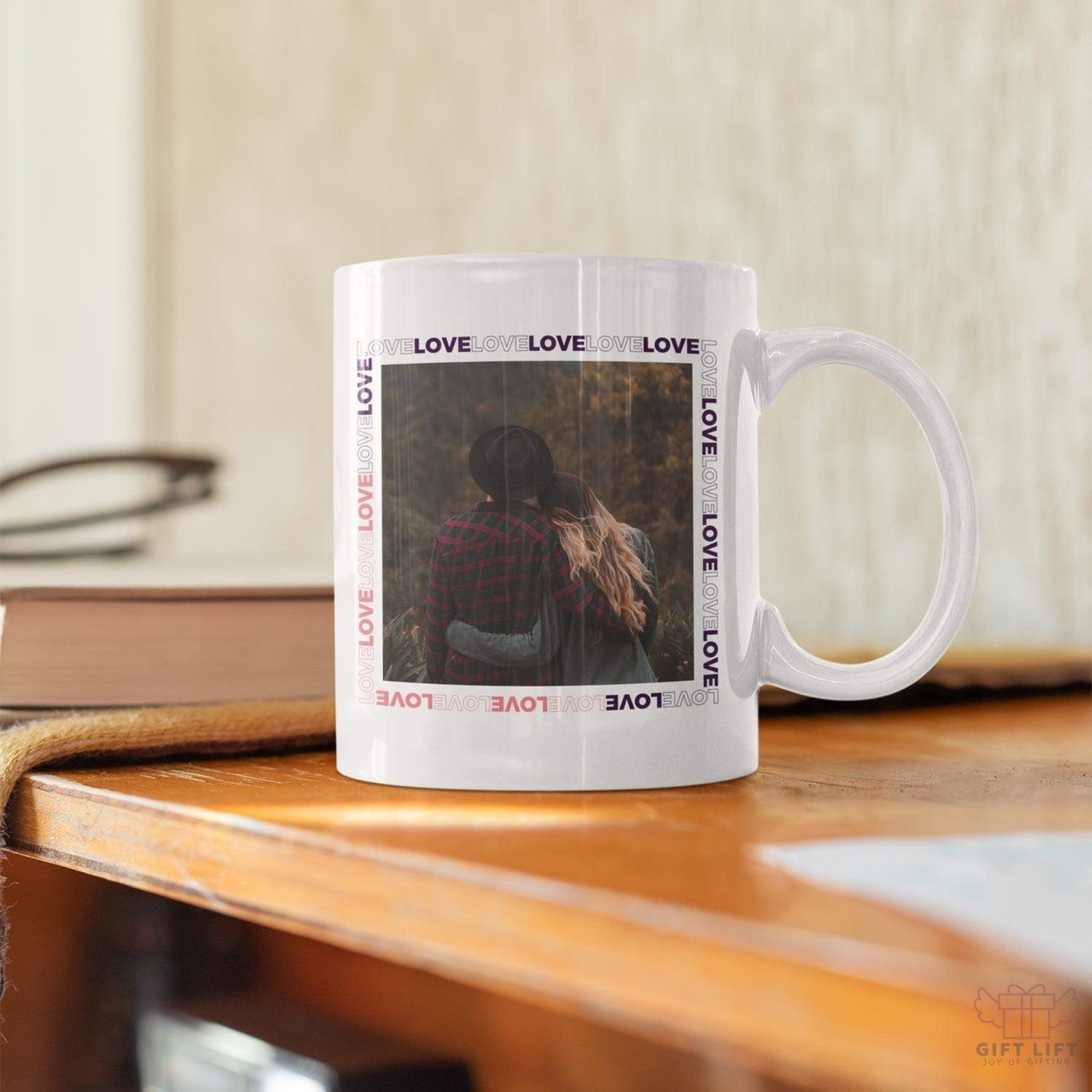 Uniquely Personalized Valentine Couple Love Coffee Mug - www.giftlift.in