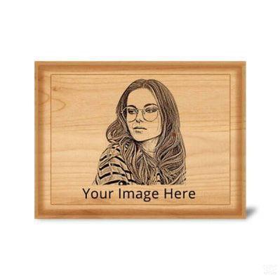 Customized Wooden Photo Engraved Plaque