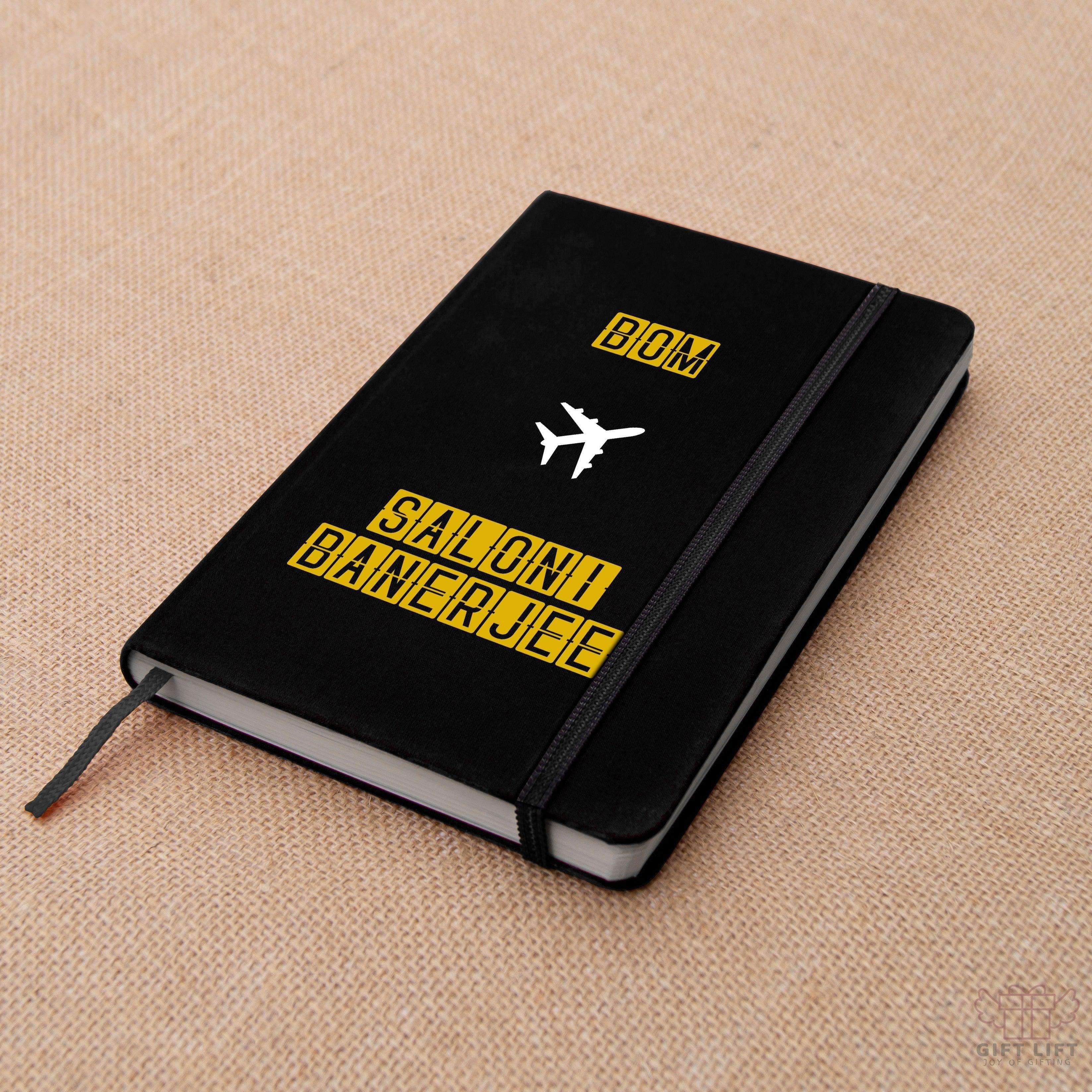 Personalized Your Favorite Airport Name Art Notebook - Set of 2