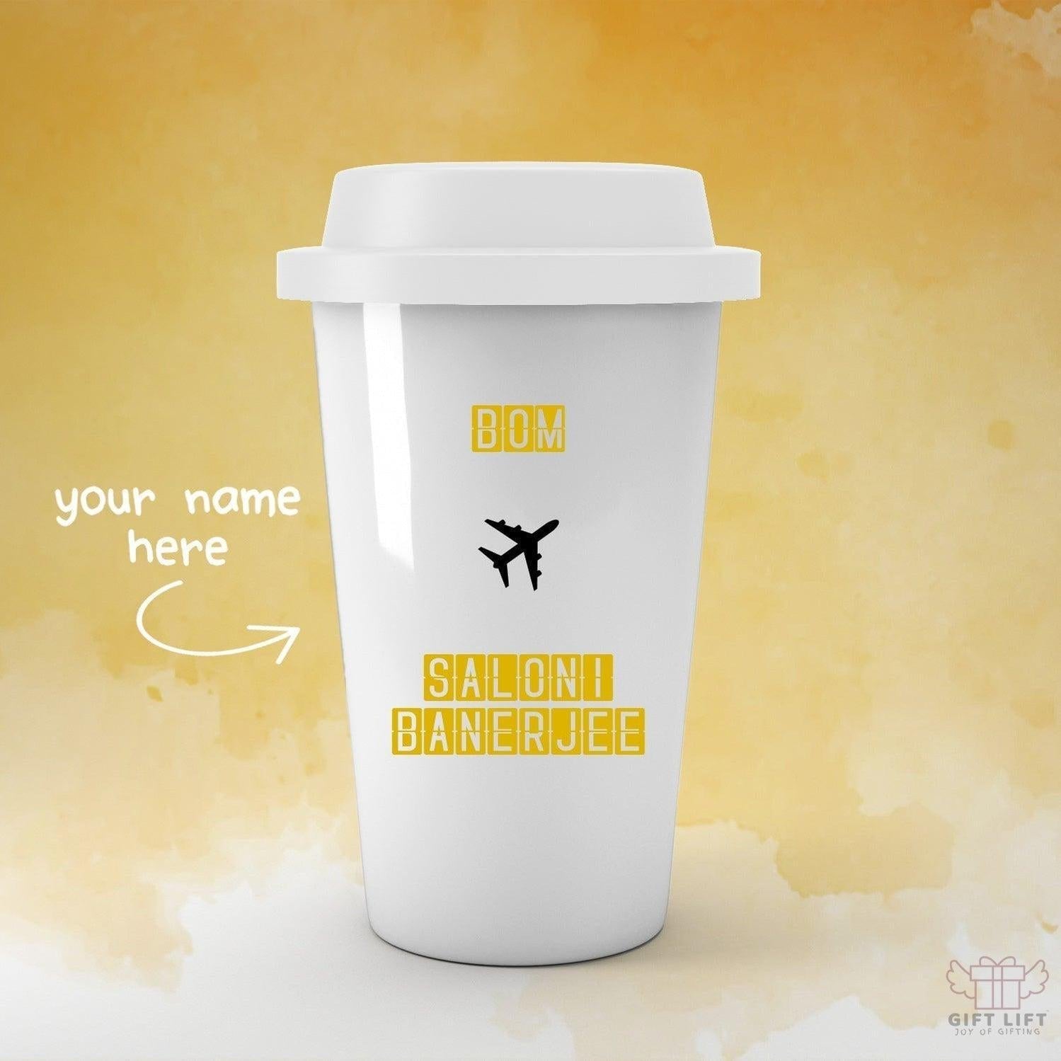 Personalized Your Favorite Airport Name Art Tumbler