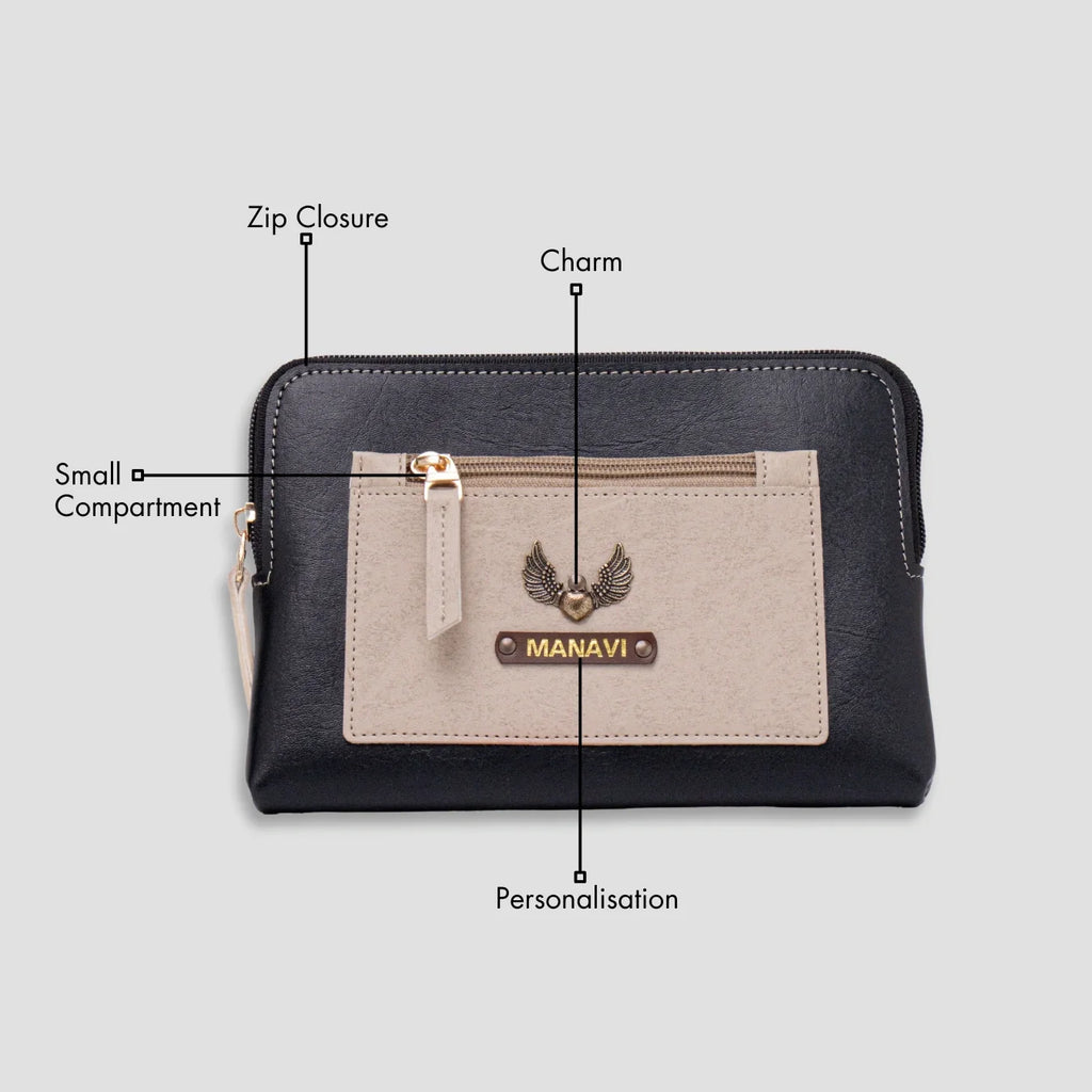 PERSONALISED UTILITY POUCH - BLACK