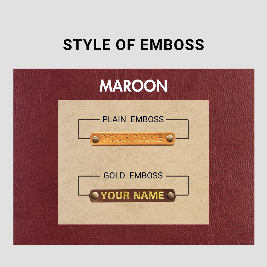 PERSONALISED UTILITY POUCH - MAROON