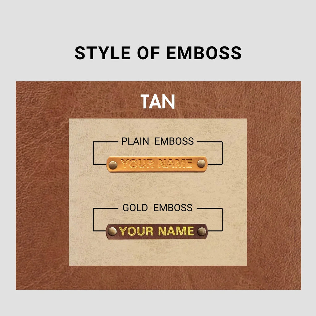 PERSONALISED UTILITY POUCH - TAN