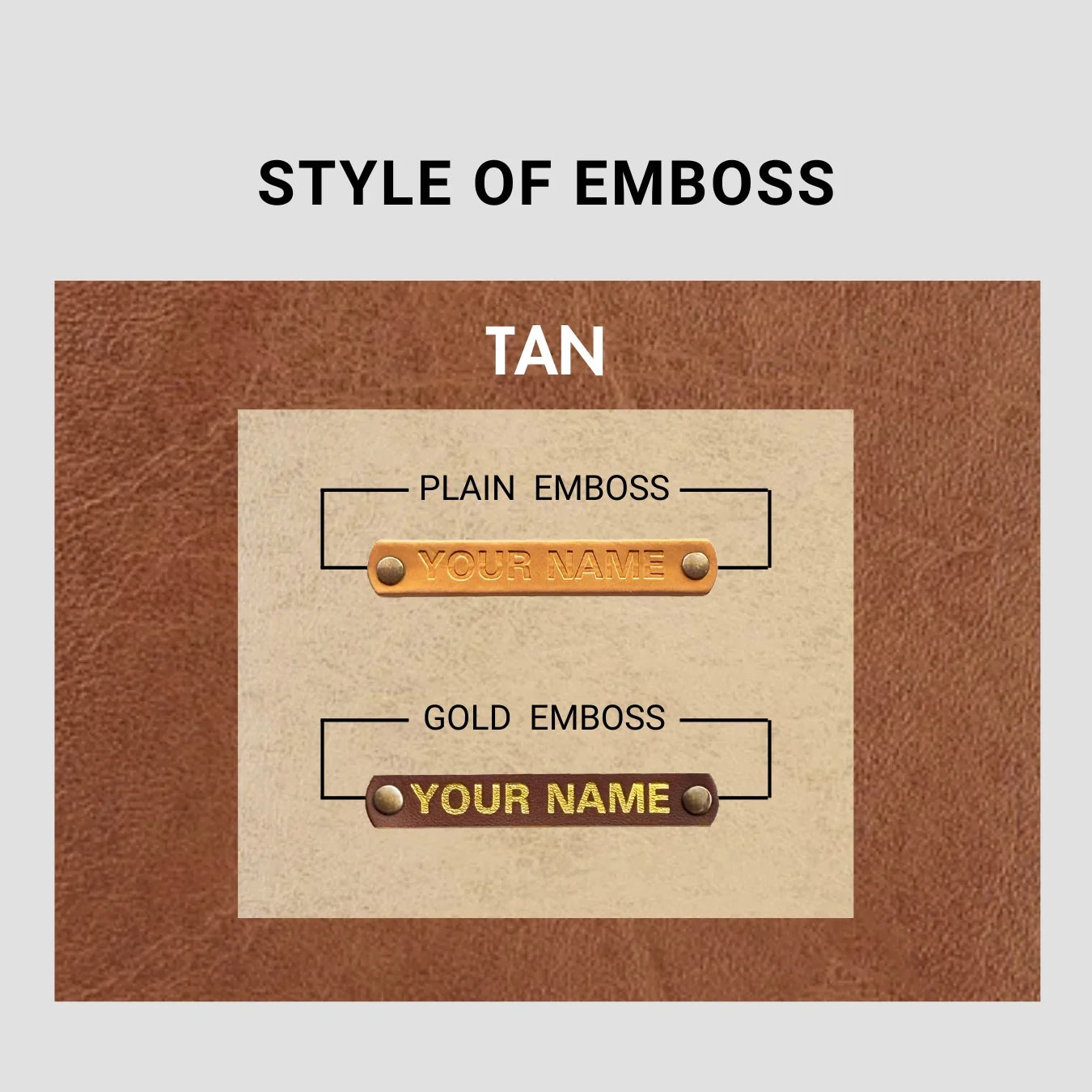 PERSONALISED UTILITY POUCH - TAN