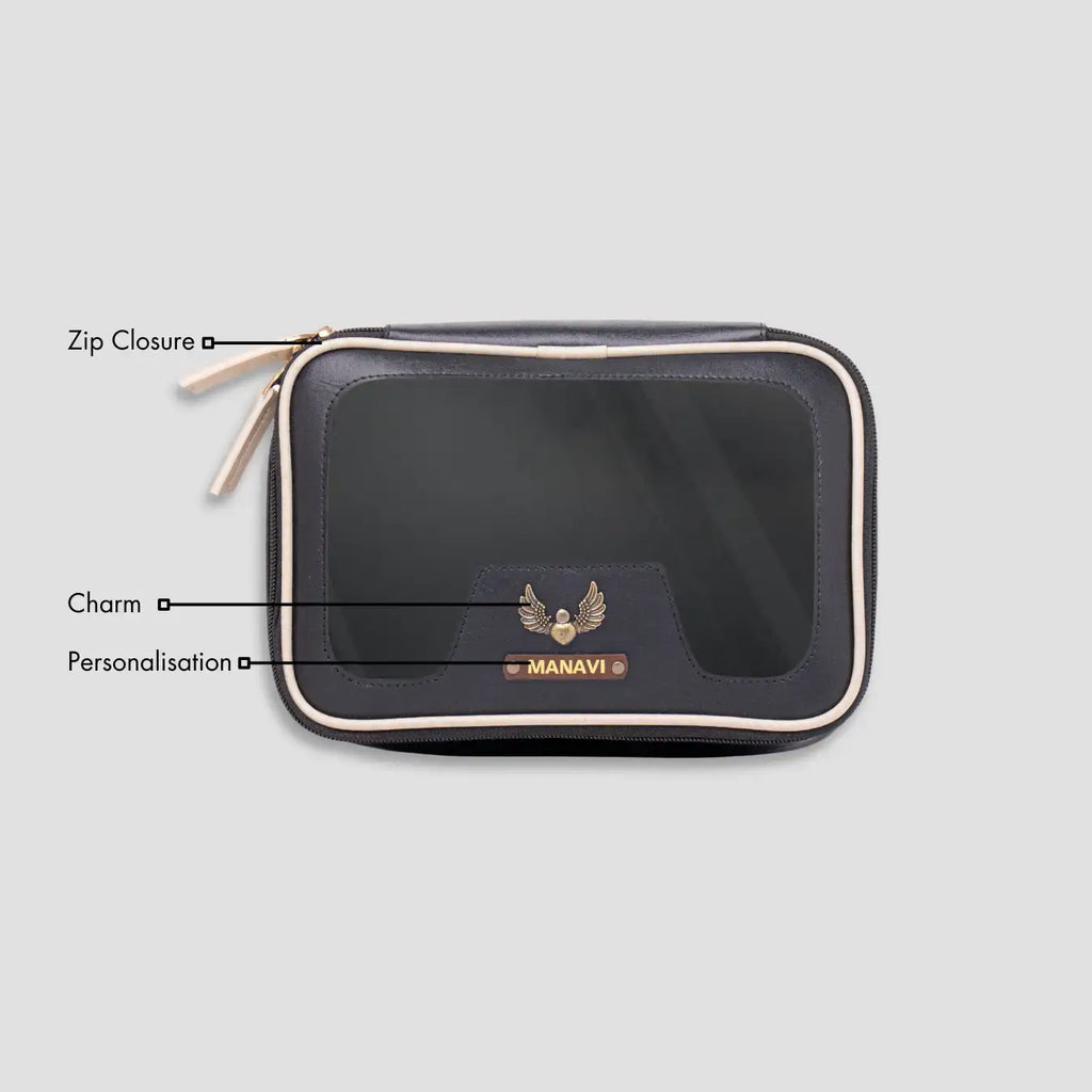 PERSONALISED VANITY CASE - BLACK