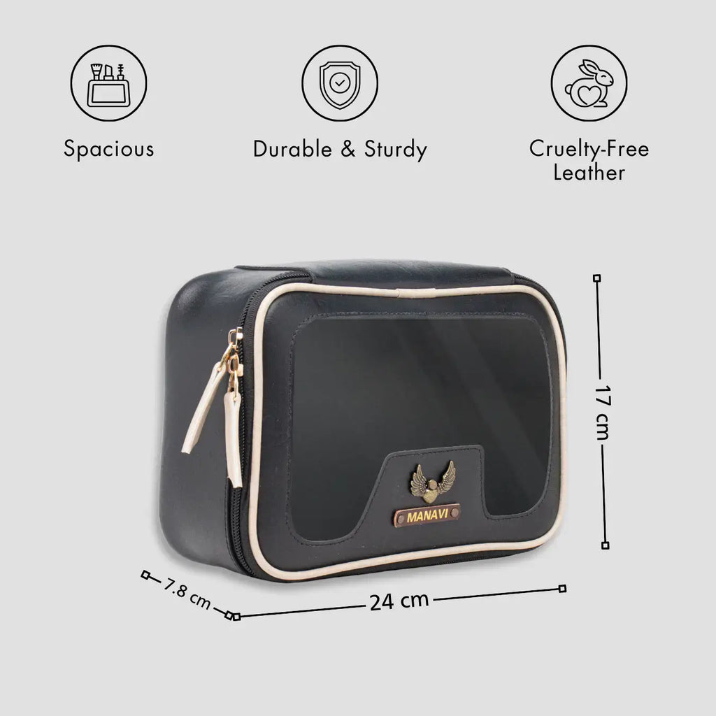PERSONALISED VANITY CASE - BLACK