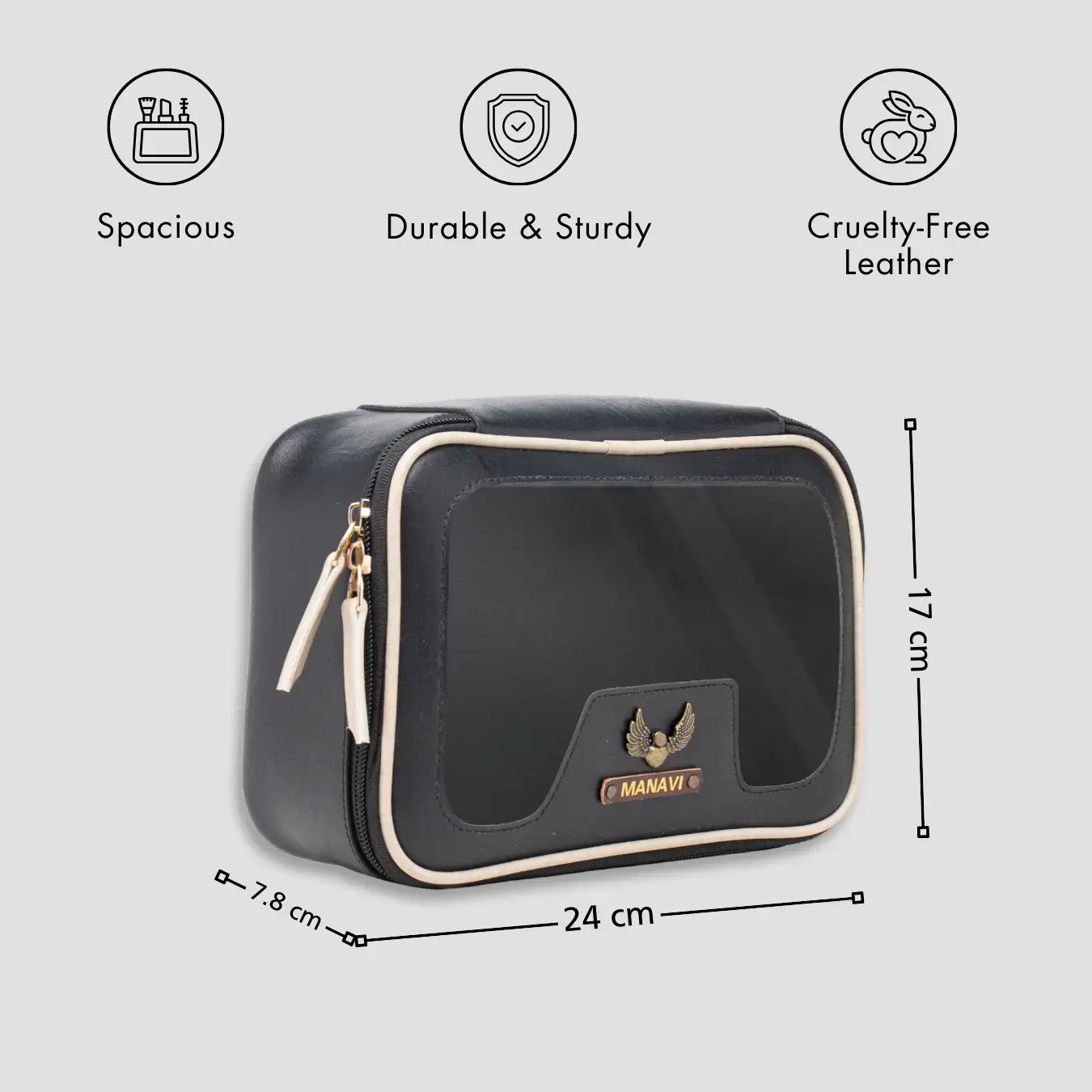 PERSONALISED VANITY CASE - BLACK
