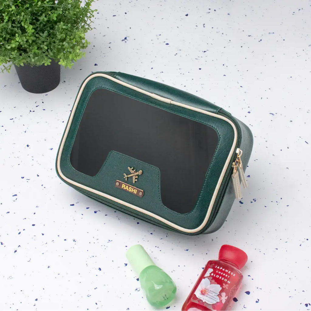 PERSONALISED VANITY CASE - GREEN