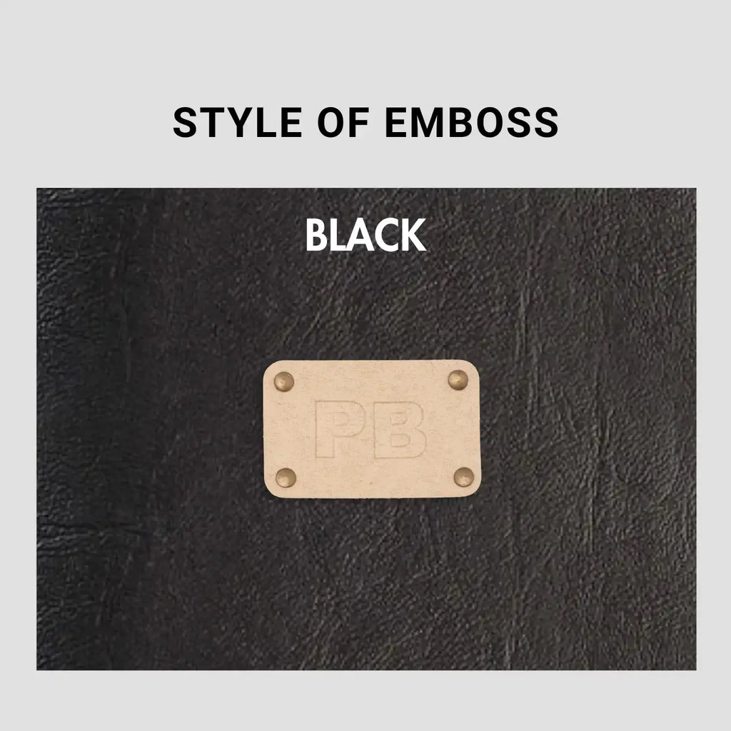 PERSONALISED VANITY CASE INITIALS - BLACK