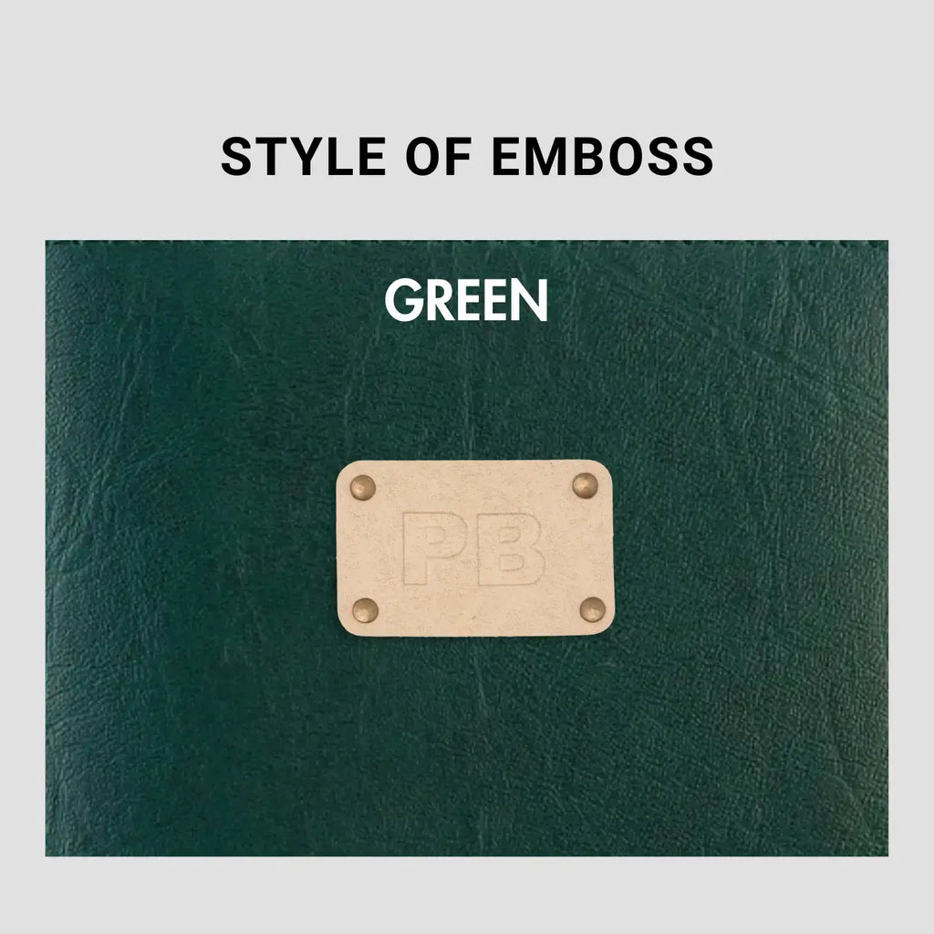 PERSONALISED VANITY CASE INITIALS - GREEN