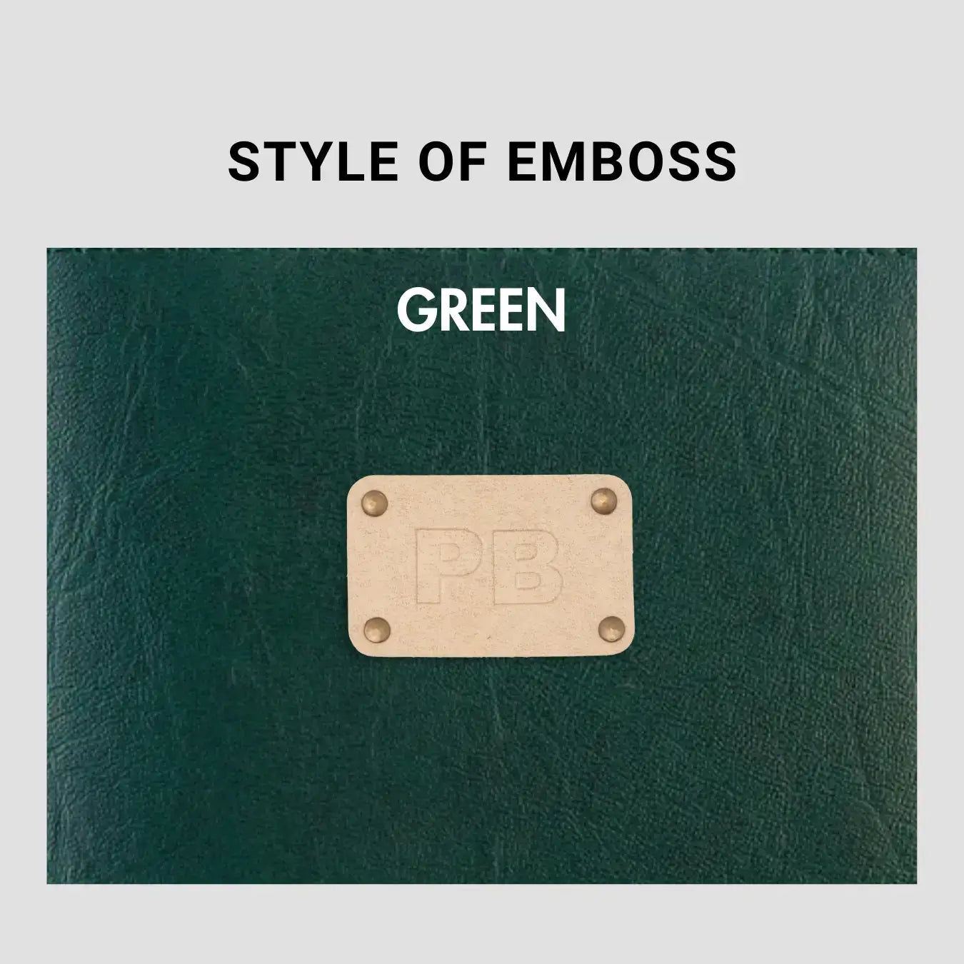 PERSONALISED VANITY CASE INITIALS - GREEN