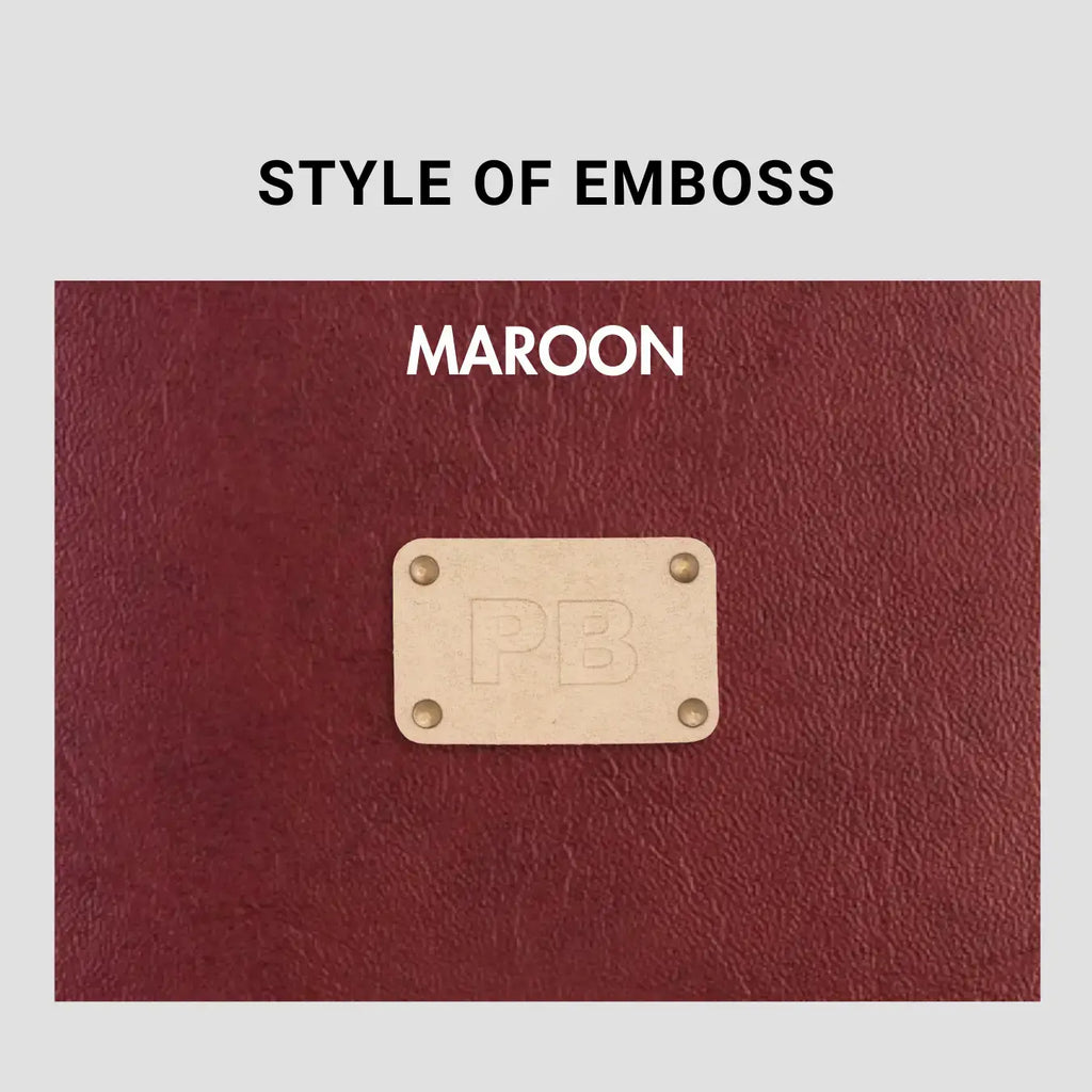 PERSONALISED VANITY CASE INITIALS - MAROON